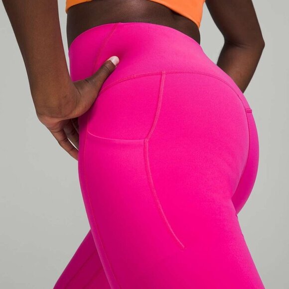 Lululemon Align High-Rise Pant with Pockets 25" Sonic Pink- Size 20 (2022) - Picture 4 of 13